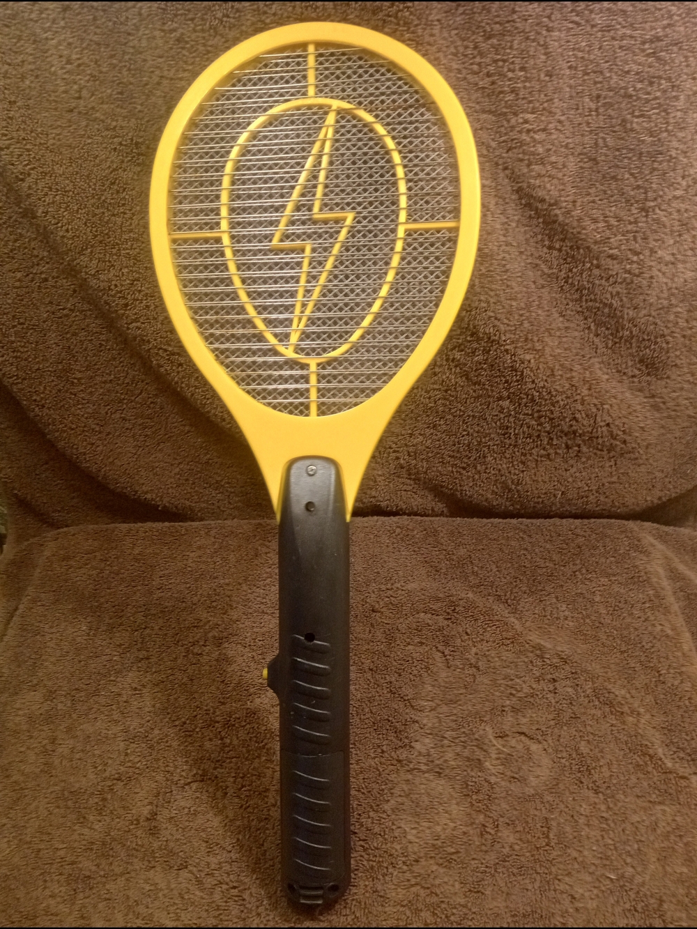 Yellow And Black Electric Bug Zapper Racket